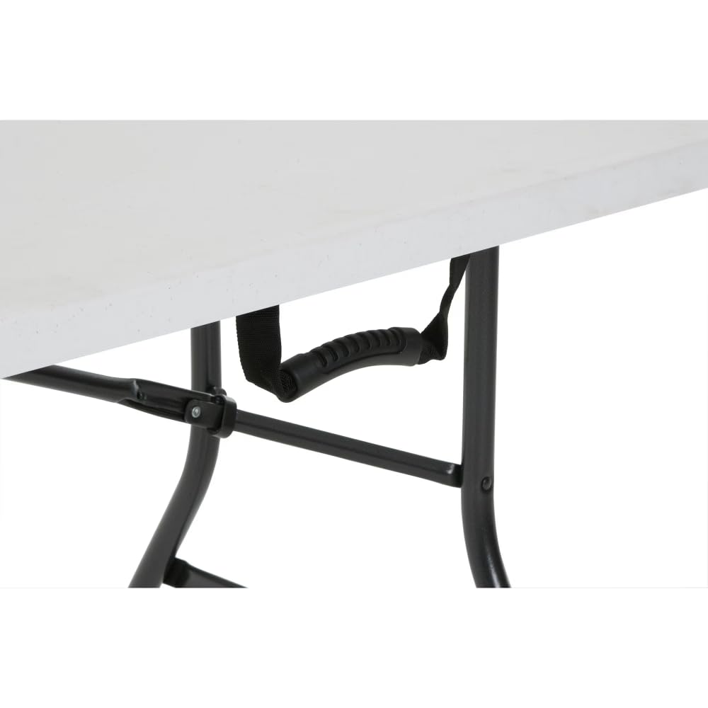 6 ft White Speckle Folding Utility Table K892933