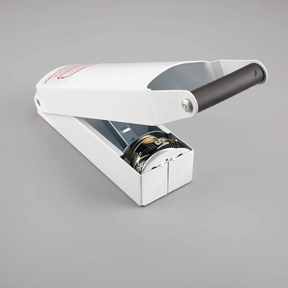 White Wall-Mounted Aluminum Can Crusher C959