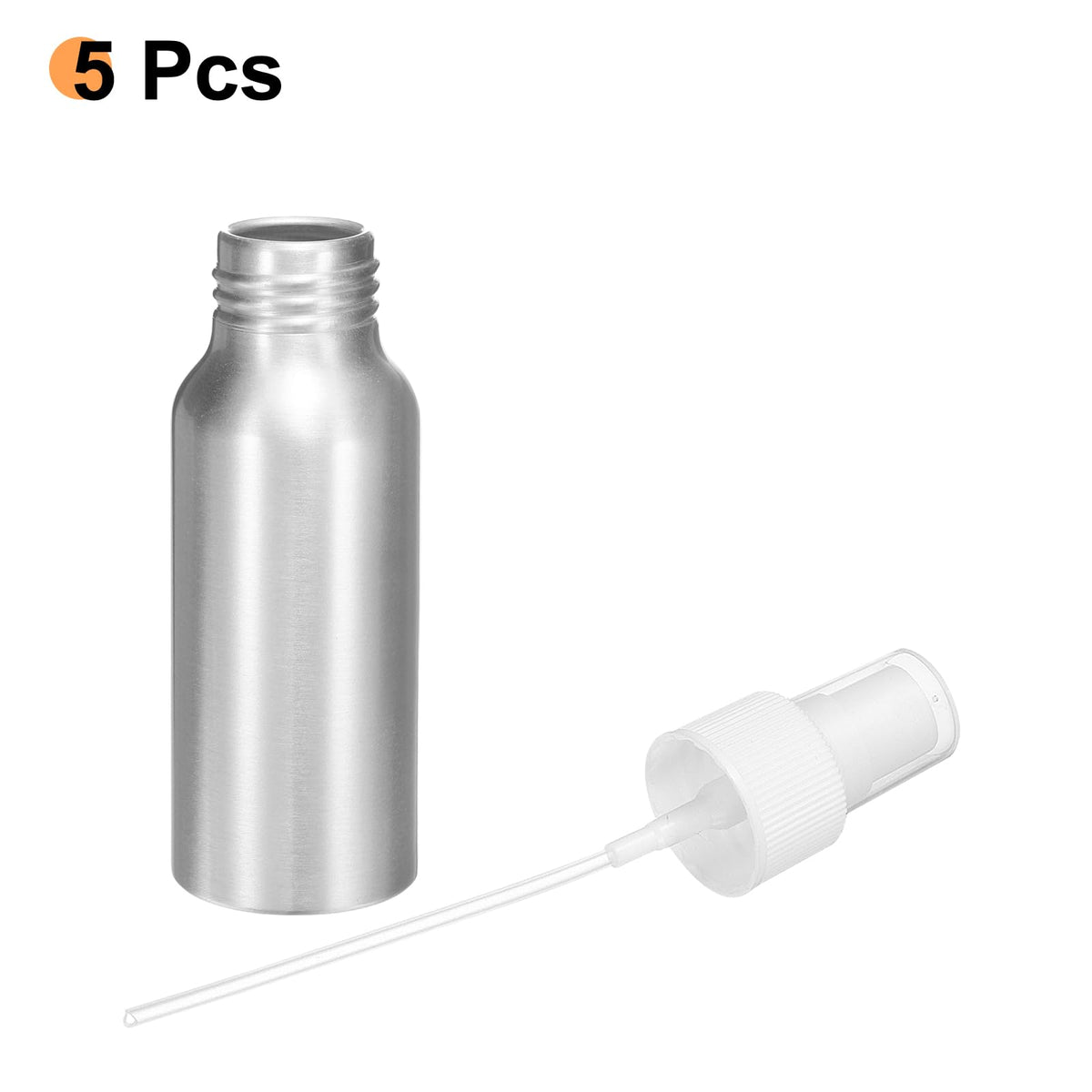 5 Pc 80 ml Aluminum Fine Mist Spray Bottles Q7207