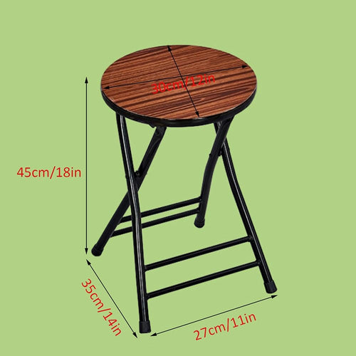 18 Inch Round Backless Folding Bar Stool O483
