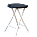 18 Inch Black Plastic Folding Stool with Handle A225