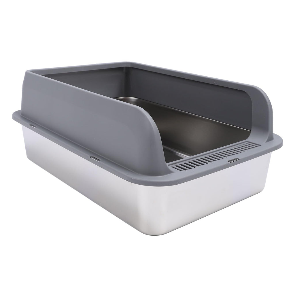 Stainless Steel Enclosed Litter Box with Lid Q761070