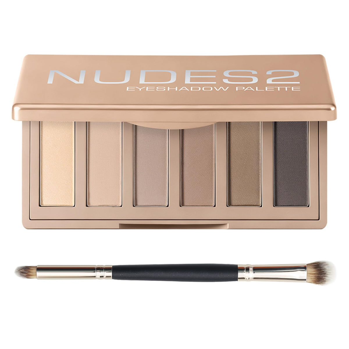Matte Neutral Mini Eyeshadow Palette with Brush F605