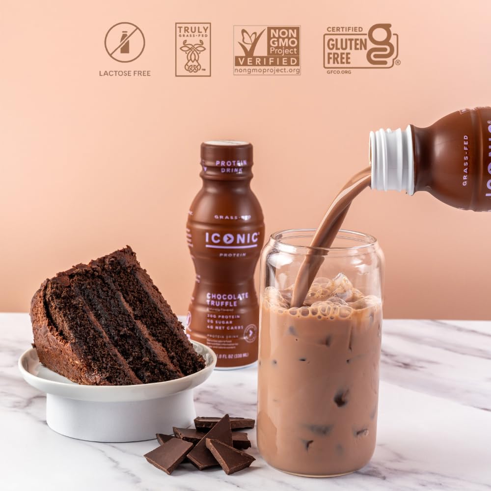 Chocolate Truffle Sugar Free Low Carb Protein Drinks 12 Pack T954066