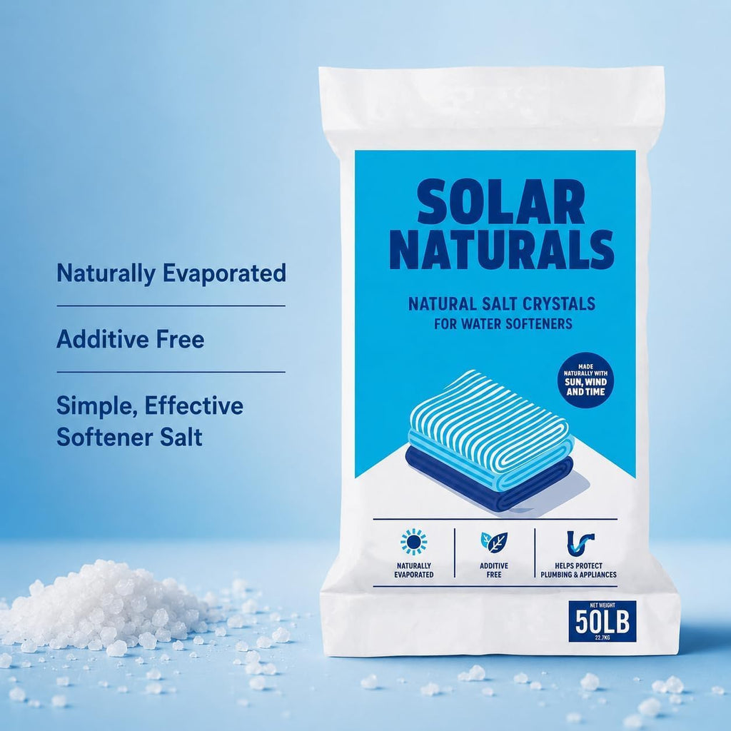 Natural Salt Crystals for Water Softeners, 50lb K72609