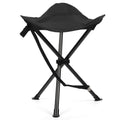 18" Black 3 Legs Folding Tripod Stool W312