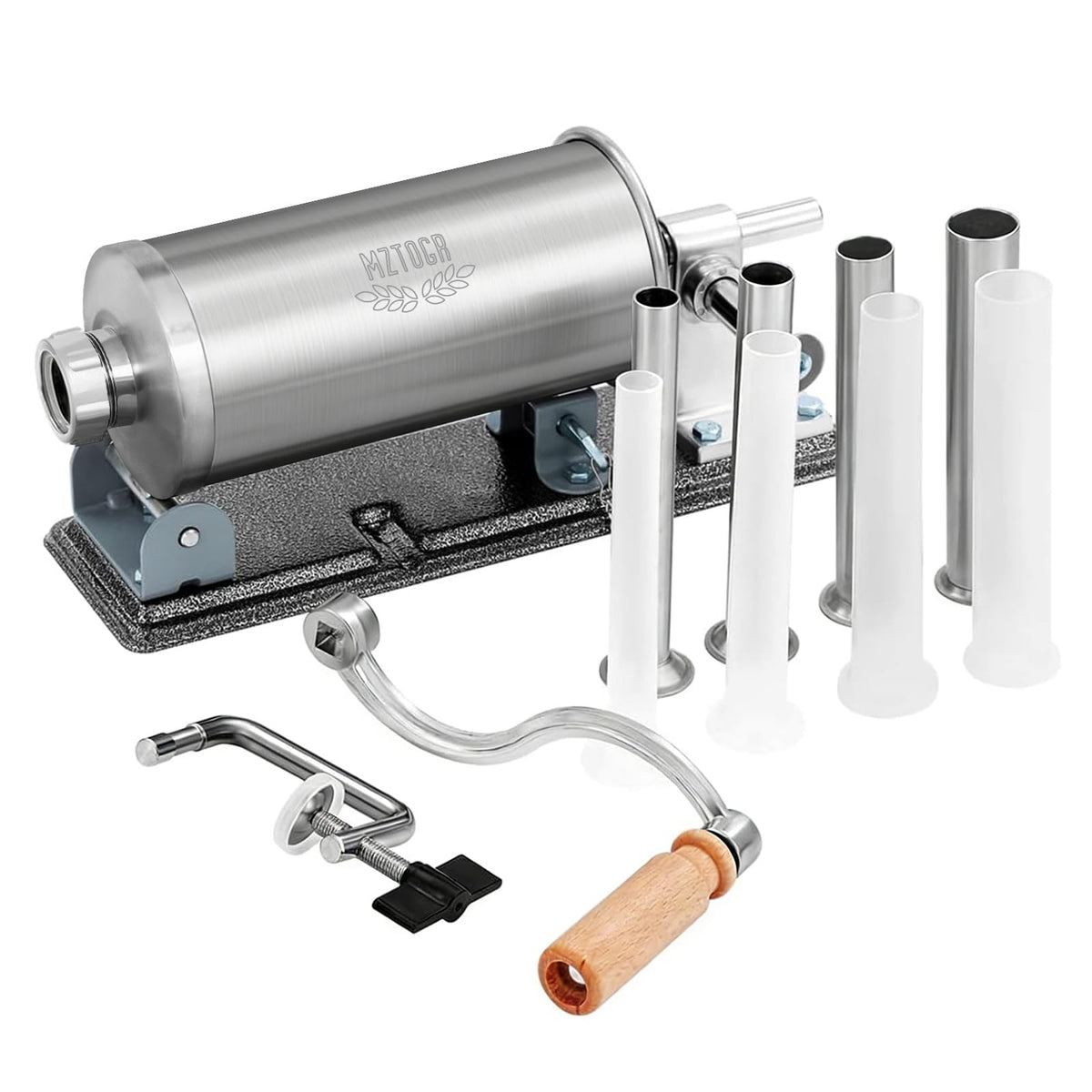 2.5LB Steel Sausage Stuffer with 8 Stuffing Tubes I410712