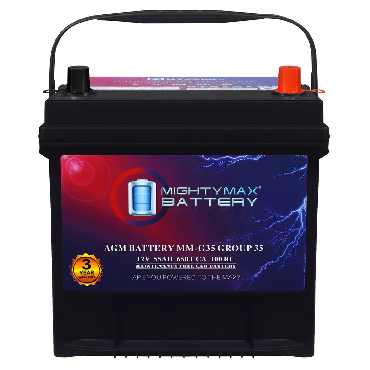 12V 55Ah AGM Replacement Battery B779379