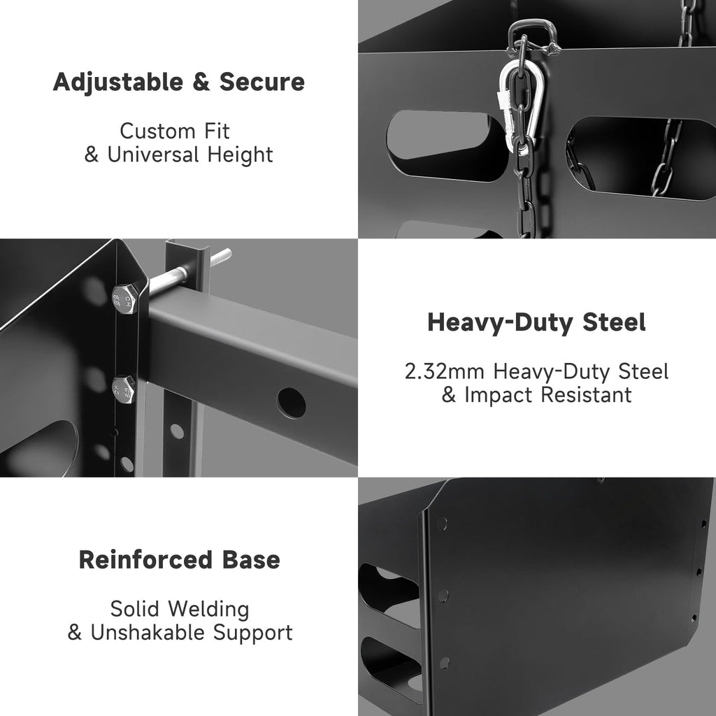 Lockable Metal Steel Gas Cans Holder Rack 5 Gallon F307