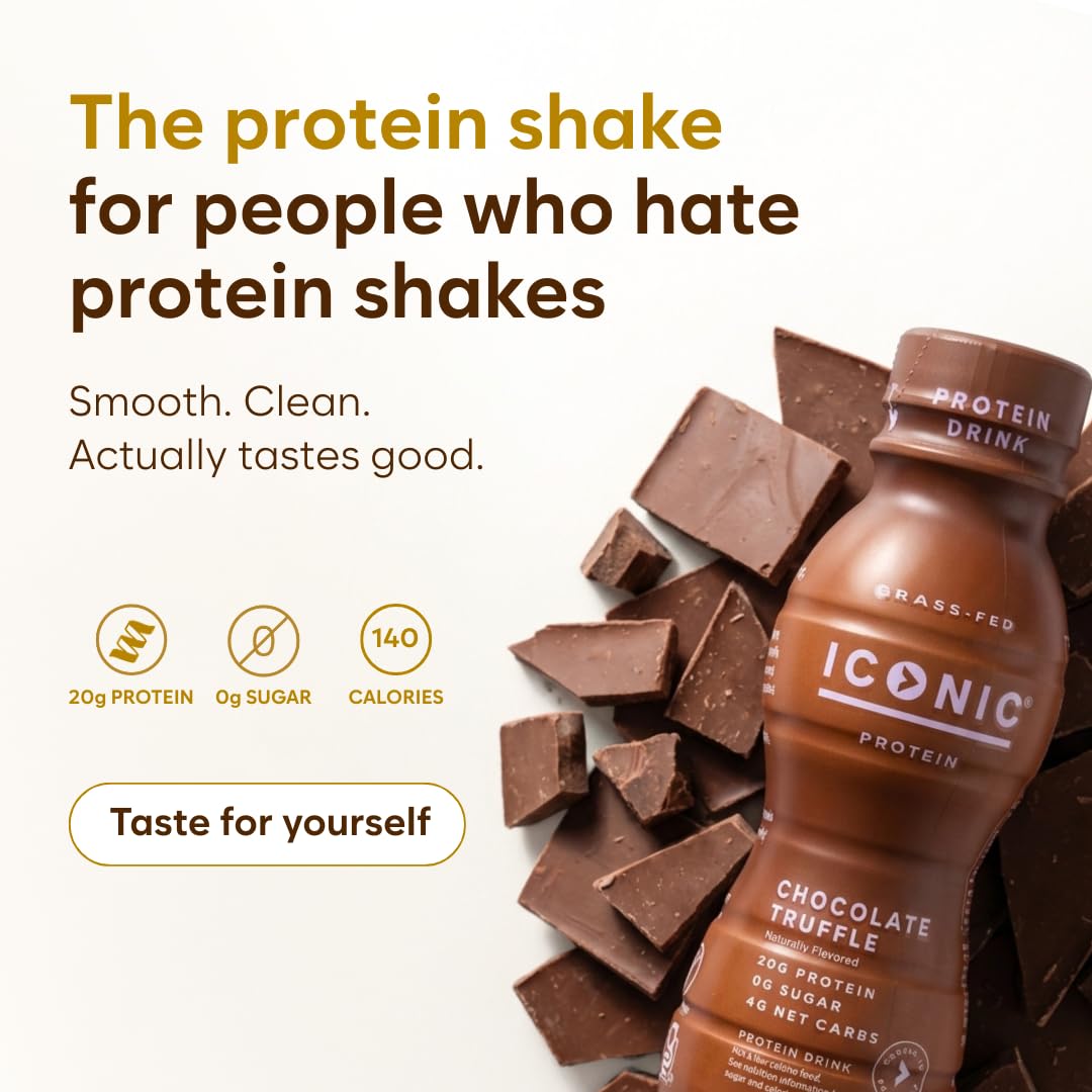 Chocolate Truffle Sugar Free Low Carb Protein Drinks 12 Pack T954066