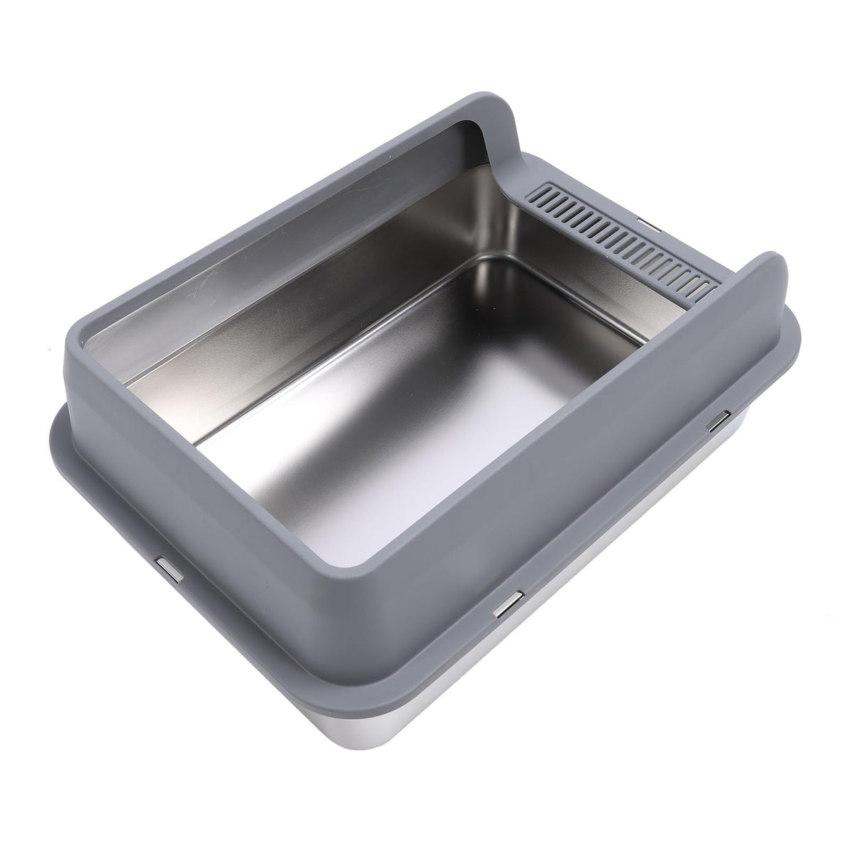 Stainless Steel Enclosed Litter Box with Lid Q761070