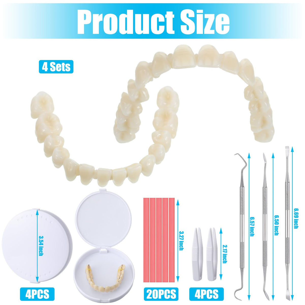 35 Pcs Dentures Repair Kit with Tools W896