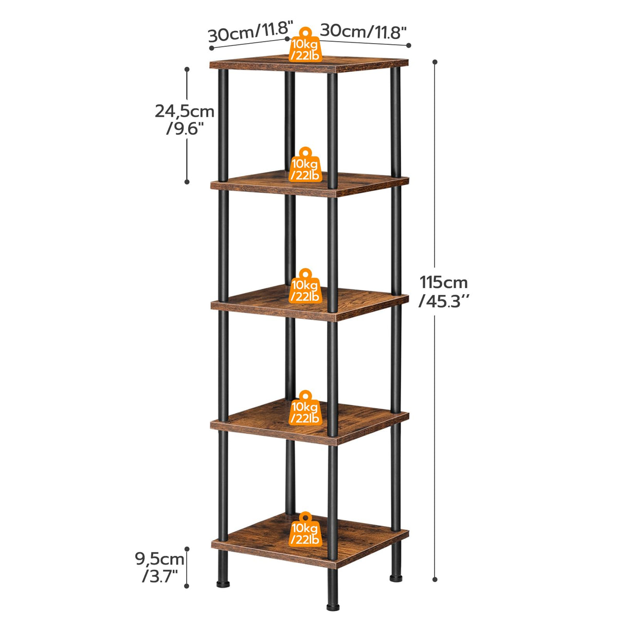 5-Tier Corner Shelf Stand I979708