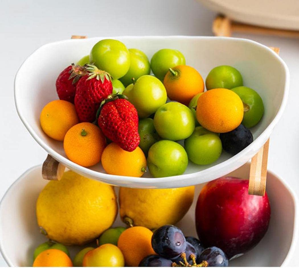 3 Tier Ceramic Fruit Basket Stand W48504