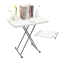 White 30" Folding Table T696