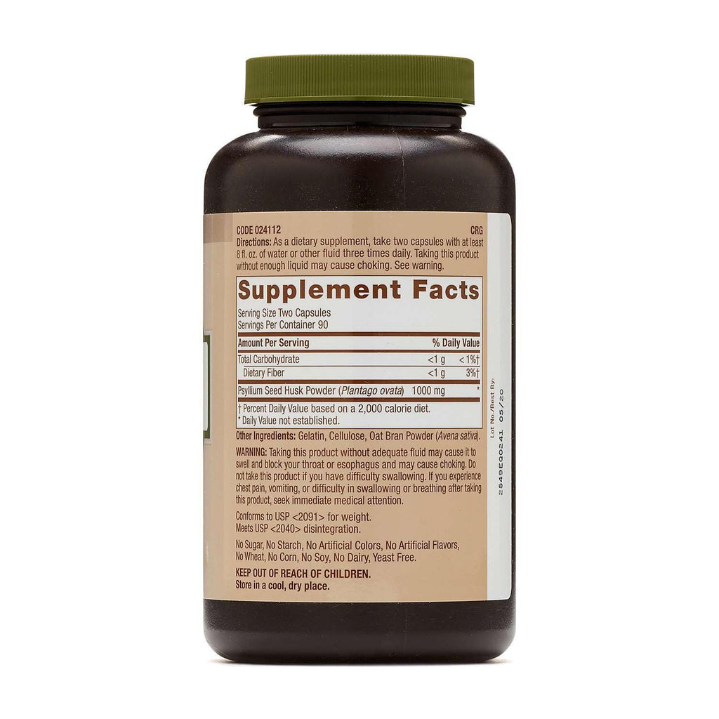 Psyllium Seed Husk 500mg 180 Capsules I37365