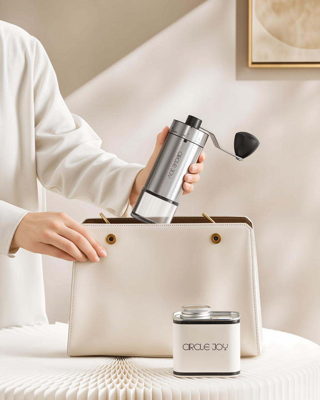 Manual Coffee Grinder with Ceramic Conical Burr H774727