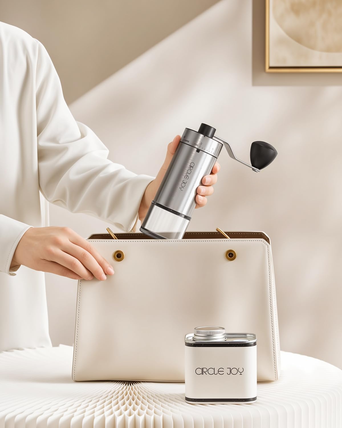 Manual Coffee Grinder with Ceramic Conical Burr H774727