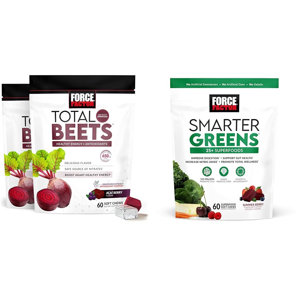 Beetroot Soft Chews and Superfood Chews 2-Pack W367