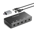USB Audio Interface with Stereo Microphone Input and Headphone Jack T91908