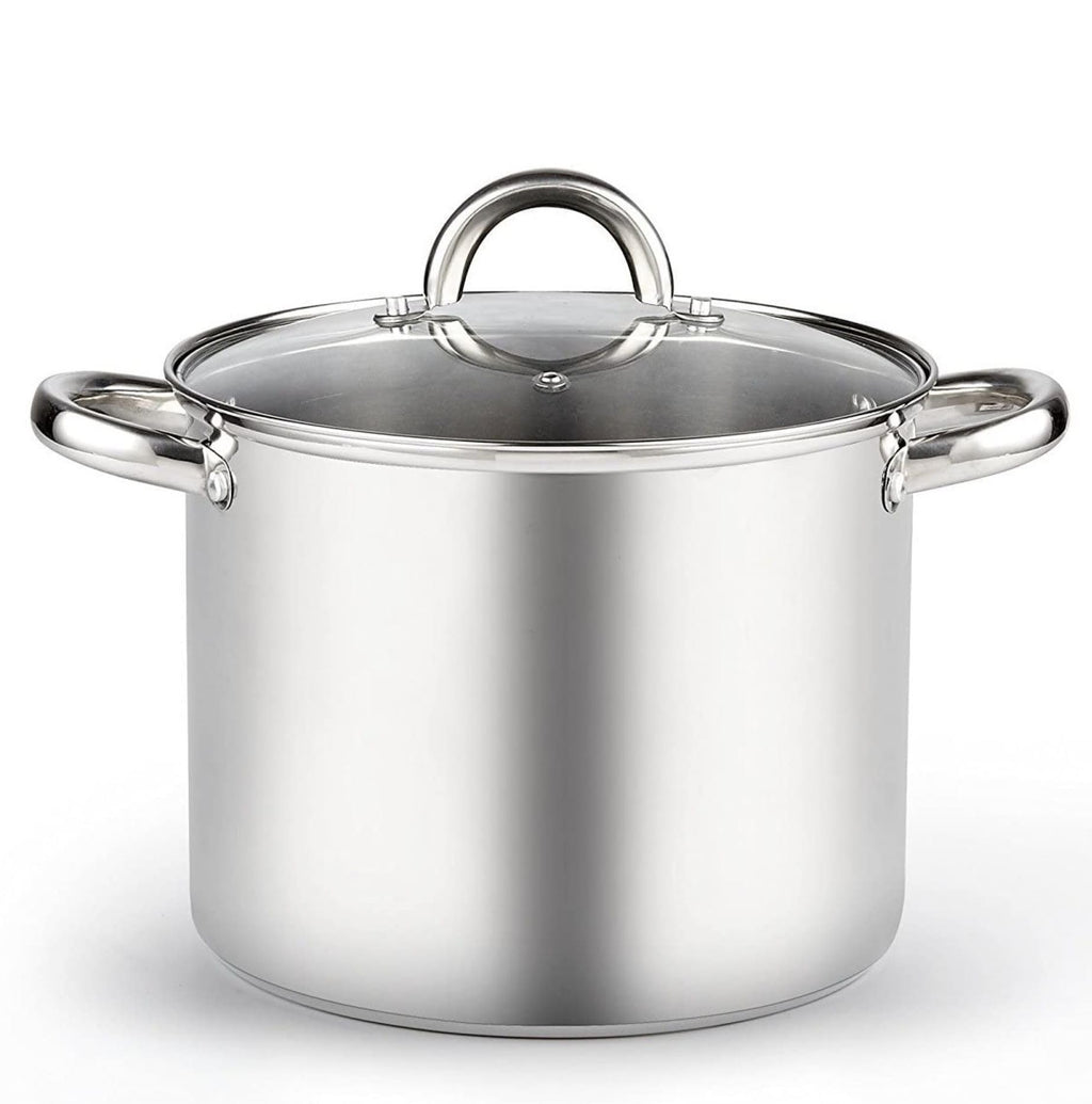 8 Quart Stainless Steel Stock Pot with Lid R6916