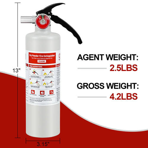 2.5 lb ABC Dry Chemical Fire Extinguisher L57867