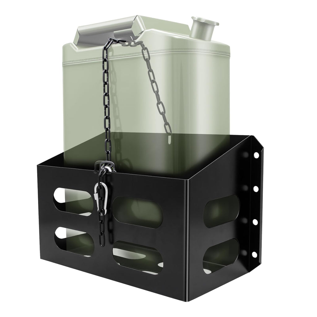 Lockable Metal Steel Gas Cans Holder Rack 5 Gallon F307