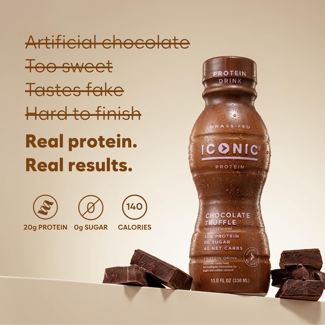 Chocolate Truffle Sugar Free Low Carb Protein Drinks 12 Pack T954066