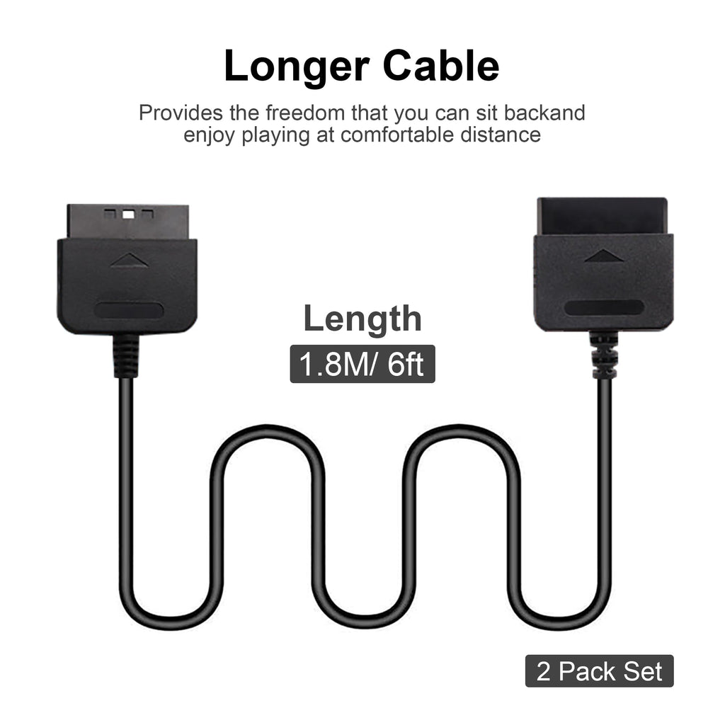 PS2 Controller Extension Cable 2-Pack 1.8M/6FT H34501