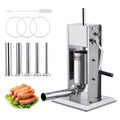 Manual Stainless Steel Sausage Stuffer with 5 Stuffing Tubes S63335