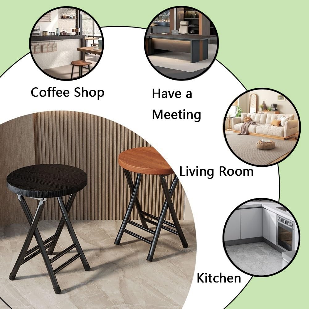 18 Inch Round Backless Folding Bar Stool O483