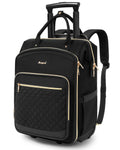 Black Rolling Backpack with Wheels N1776