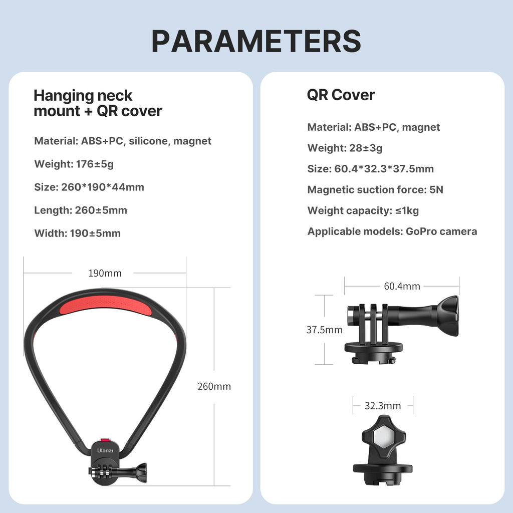 Magnetic Neck Mount for Action Cameras M151
