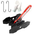 Brake Caliper Press Tool with 2 Caliper Hooks 2 Steel Plates and Gloves I140