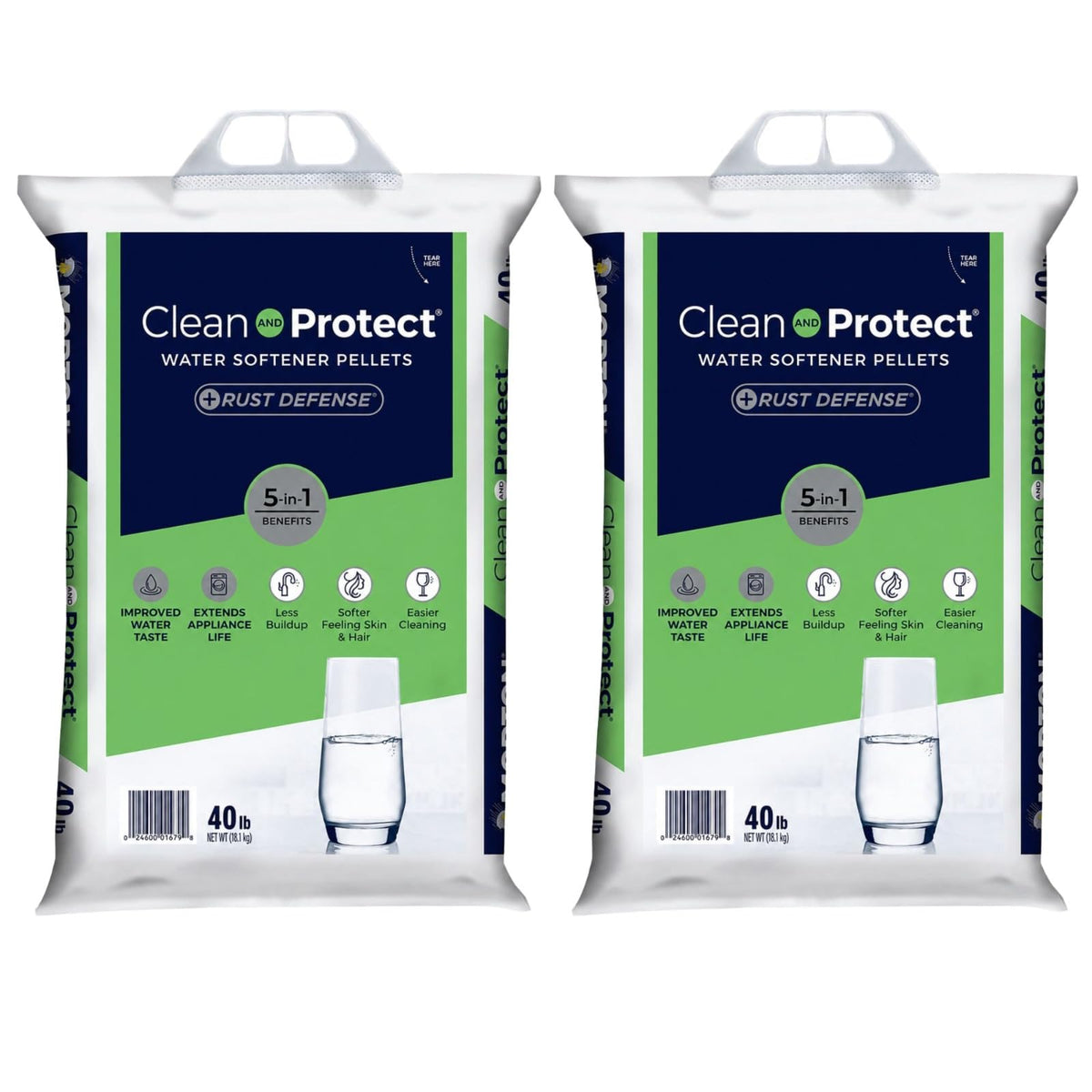 40 lb Water Softener Salt Pellets Pack of 2 J69734