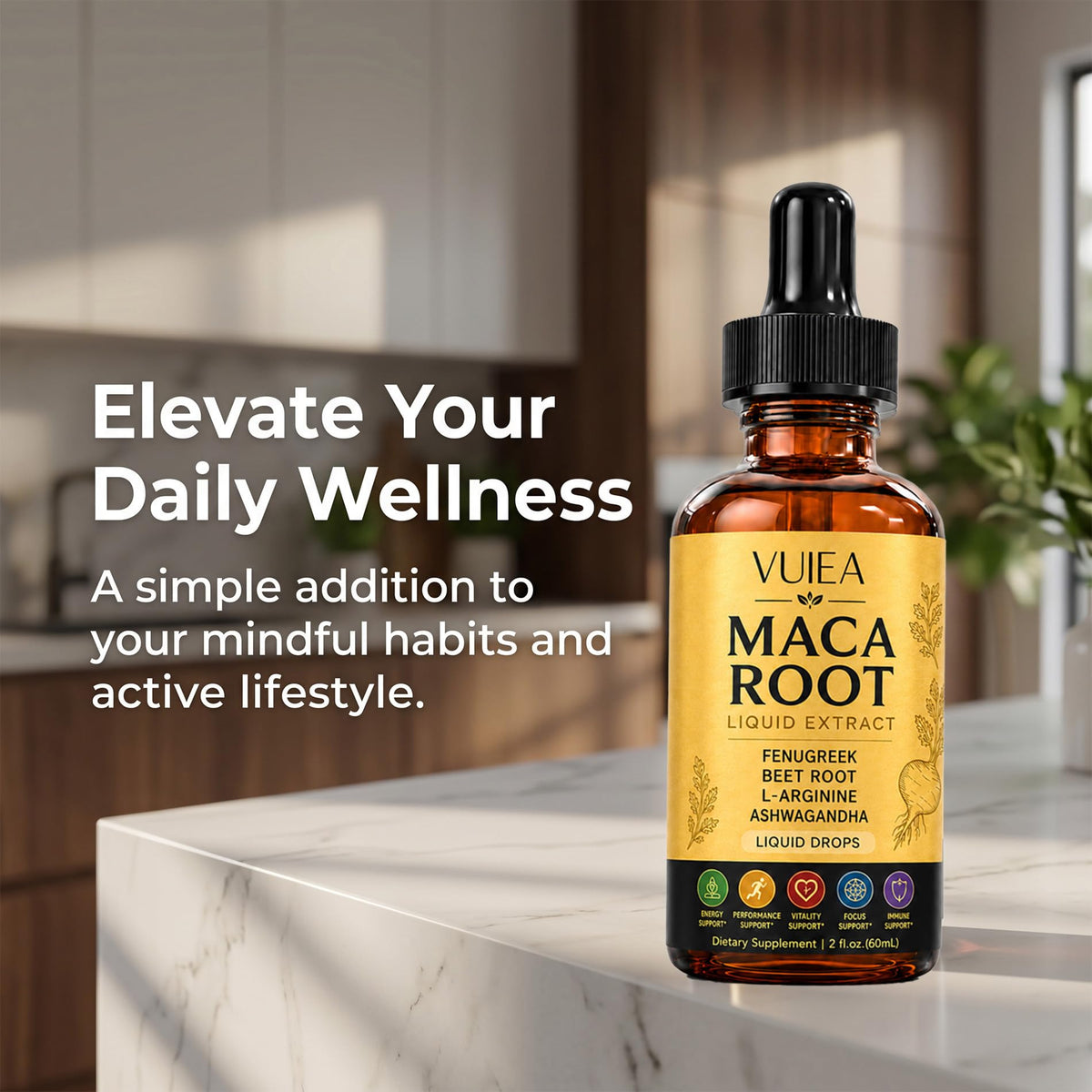 Maca Root Liquid Supplement with Ashwagandha, Fenugreek, Beet Root & L-Arginine A661187