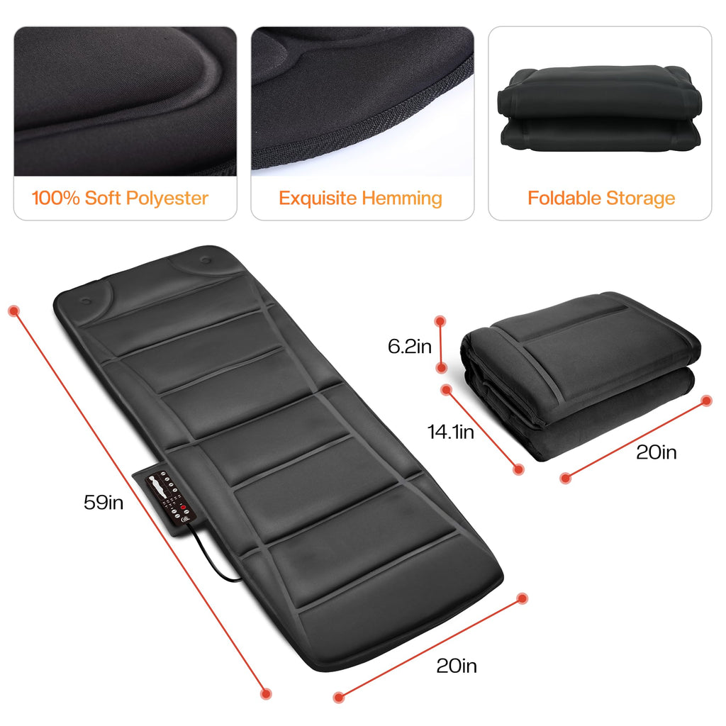 10 Vibration Motors Massage Mat with Auto Shut Off Z88696