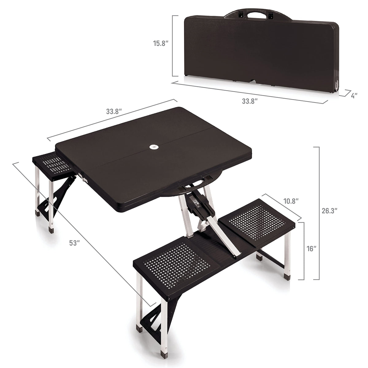Portable Folding Picnic Table with Seats for 4 Q7030