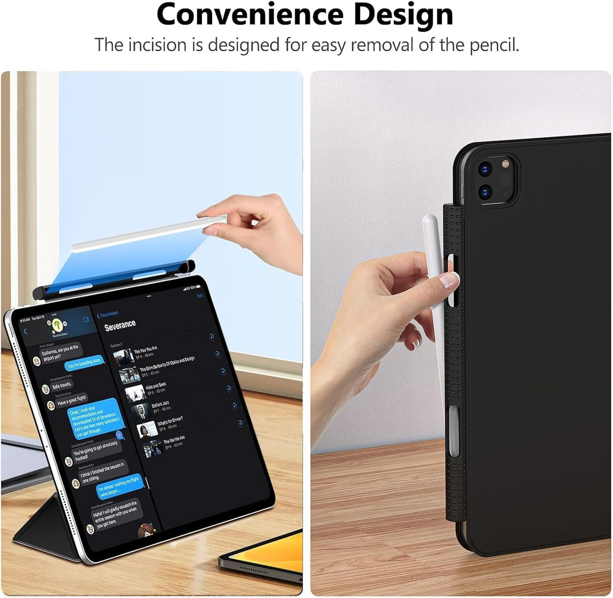 Black Pencil Holder Case U383