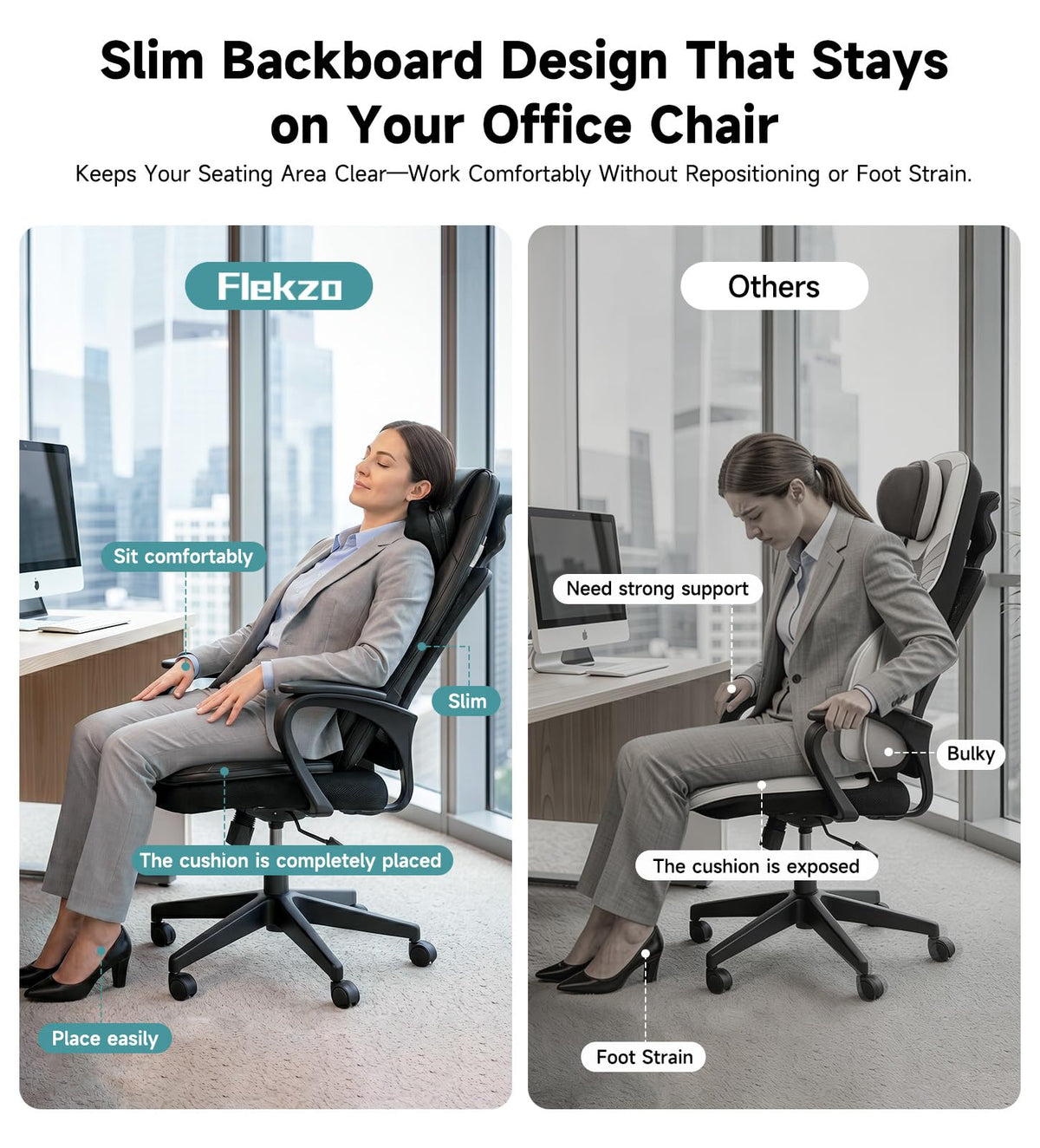 Black Shiatsu Back Massager Chair Pad with 4-Zone Heat Z306668
