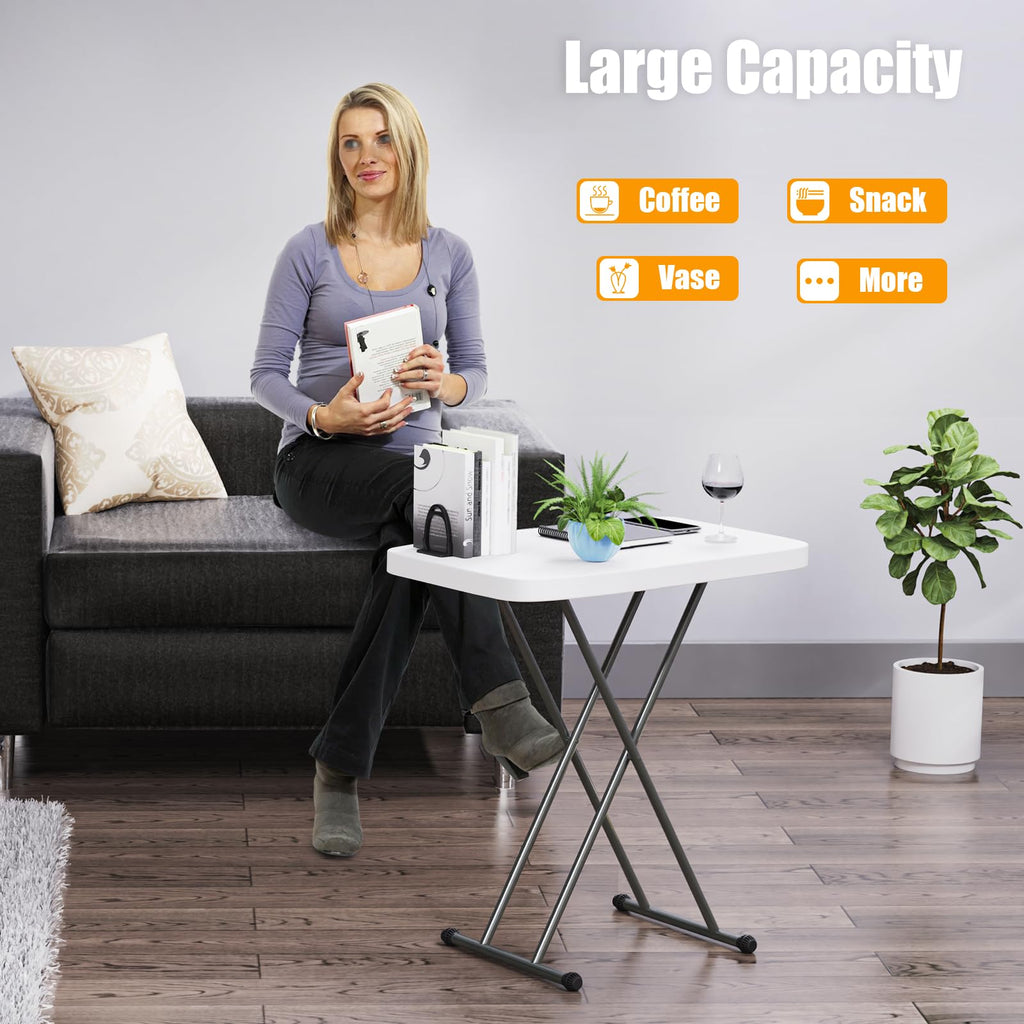 White 30" Folding Table T696