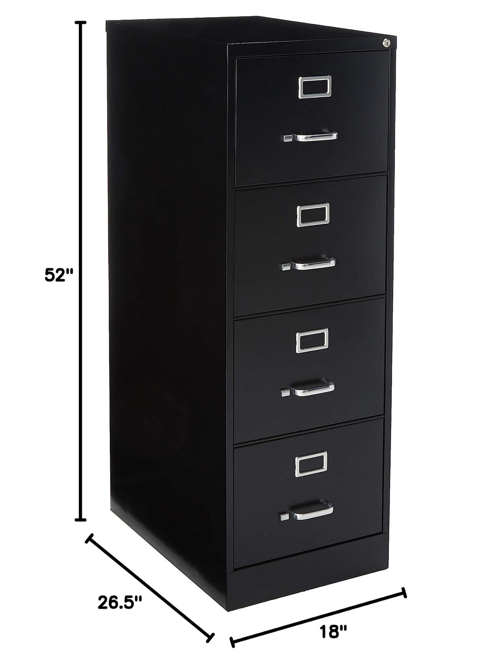 4 Drawer Vertical File Black H308583