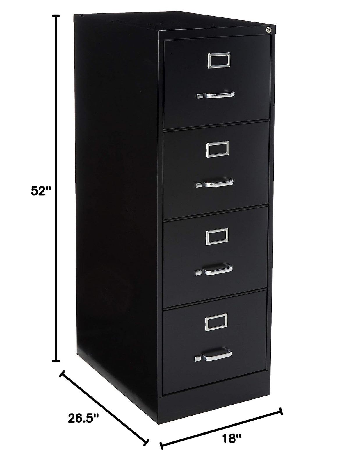 4 Drawer Vertical File Black H308583