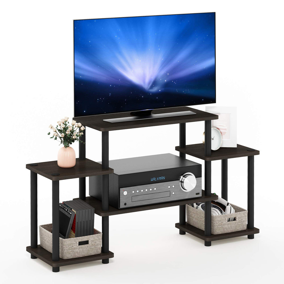 Dark Brown/Black Entertainment TV Stands F902
