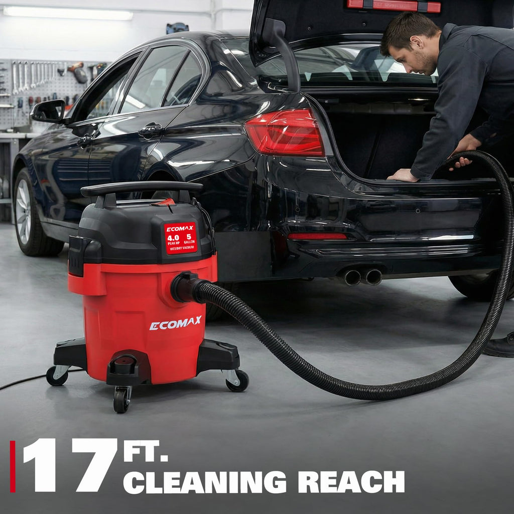 Ultra Quiet Wet and Dry 5 Gallon 4 HP Shop Vacuum L365156
