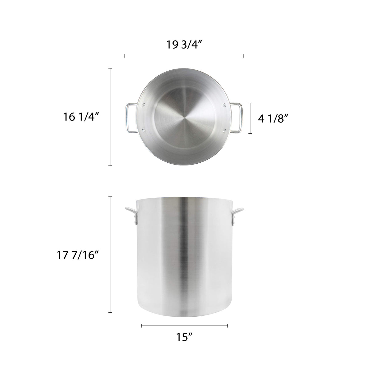 60 quart Aluminum stock pot A4359
