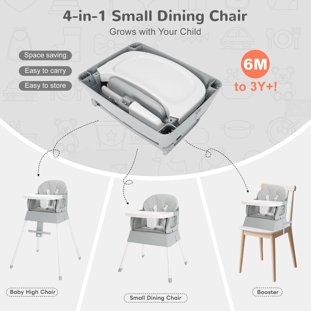 4 in 1 Portable Convertible High Chair L8217