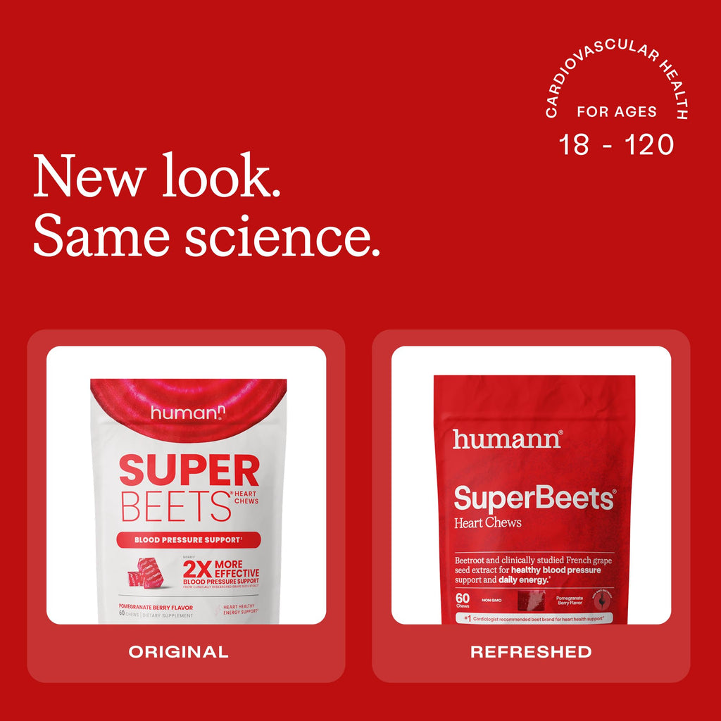 SuperBeets Heart Chews & Tart Cherry Gummies B6469