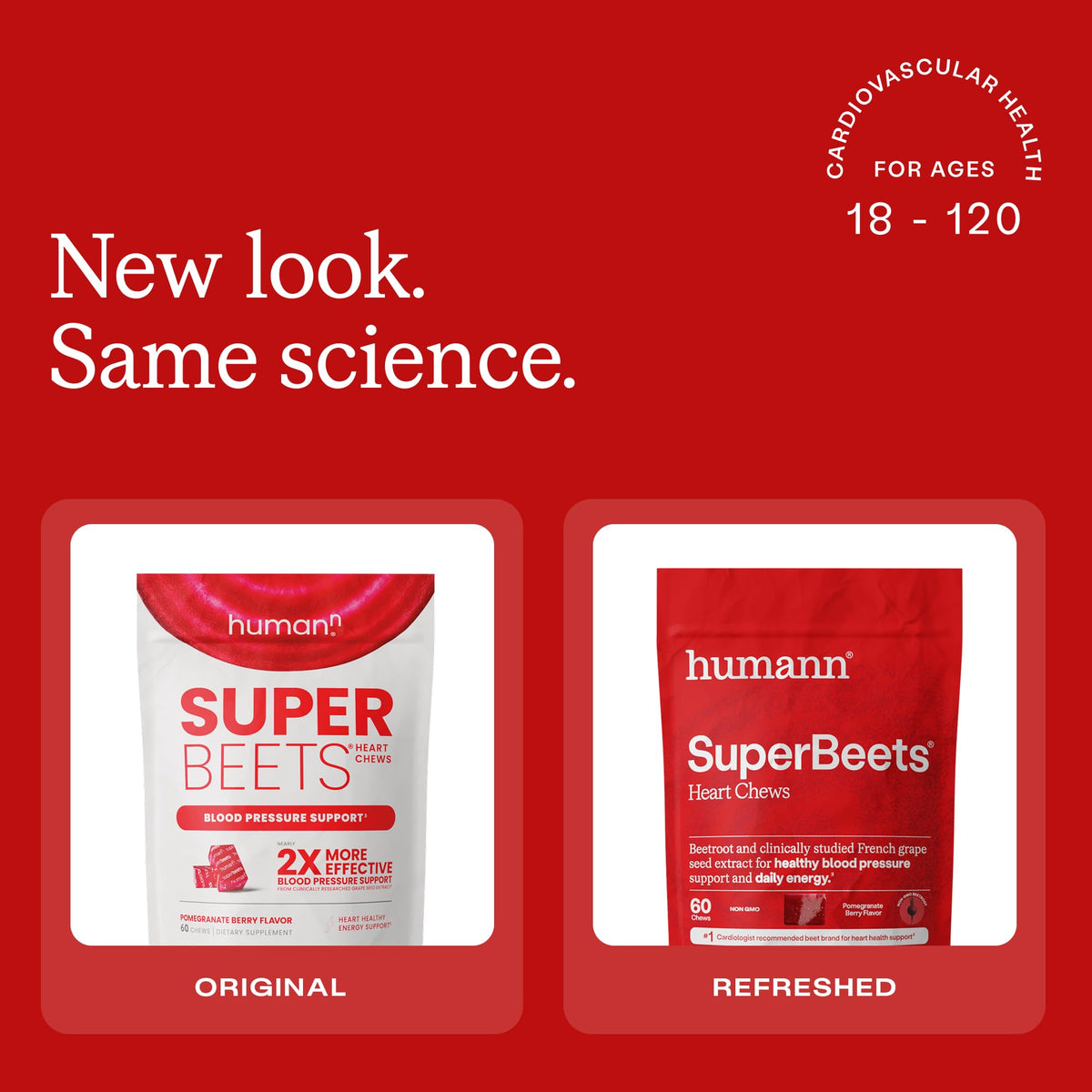 SuperBeets Heart Chews & Tart Cherry Gummies B6469
