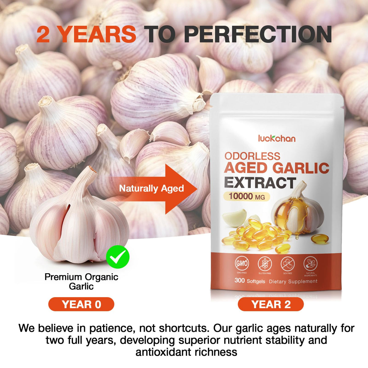 Odorless Garlic Extract 10000mg Softgels R766